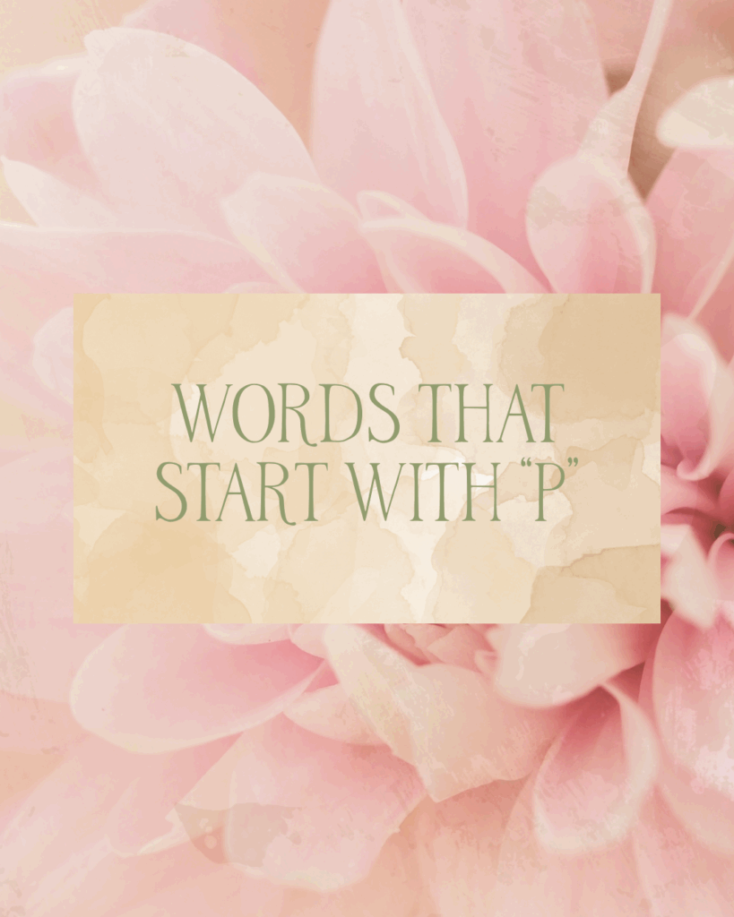 Words that start with P
